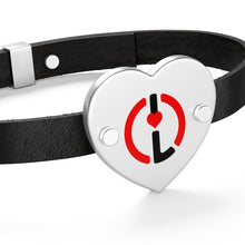 #Work Hard Love Harder Leather Bracelet