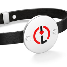 #Work Hard Love Harder Leather Bracelet